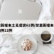 甘肃新增本土无症状61例/甘肃新增本土确诊病例12例